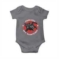 Vintage Black Cat Against Fascists Baby Onesie