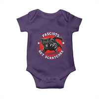 Vintage Black Cat Against Fascists Baby Onesie