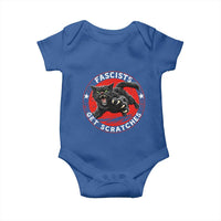 Vintage Black Cat Against Fascists Baby Onesie