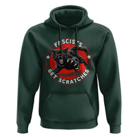 Vintage Black Cat Against Fascists Hoodie