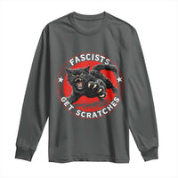 Vintage Black Cat Against Fascists Long Sleeve Shirt
