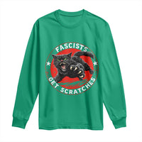 Vintage Black Cat Against Fascists Long Sleeve Shirt