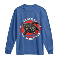 Vintage Black Cat Against Fascists Long Sleeve Shirt