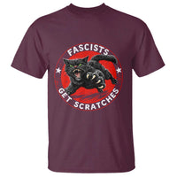 Vintage Black Cat Against Fascists T Shirt