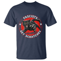 Vintage Black Cat Against Fascists T Shirt