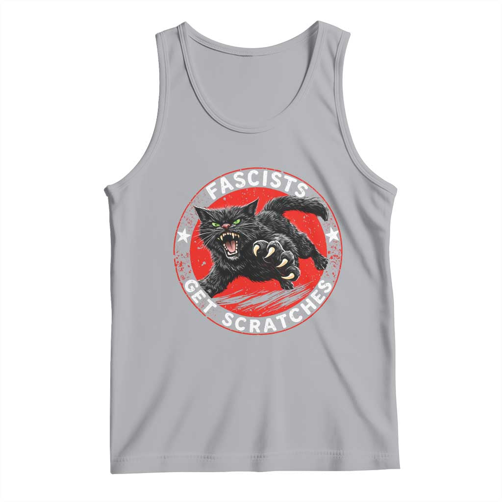 Vintage Black Cat Against Fascists Tank Top