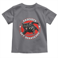 Vintage Black Cat Against Fascists Toddler T Shirt