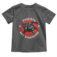 Vintage Black Cat Against Fascists Toddler T Shirt