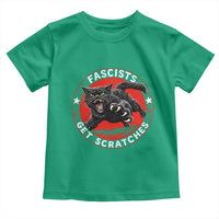 Vintage Black Cat Against Fascists Toddler T Shirt