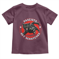 Vintage Black Cat Against Fascists Toddler T Shirt