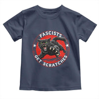 Vintage Black Cat Against Fascists Toddler T Shirt