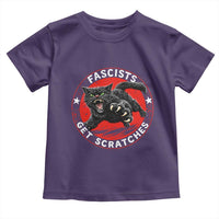 Vintage Black Cat Against Fascists Toddler T Shirt