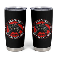 Vintage Black Cat Against Fascists Tumbler Cup