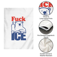 Fck Ice Garden Flag Get The Fck Out Of Minneapolis Polar Bear