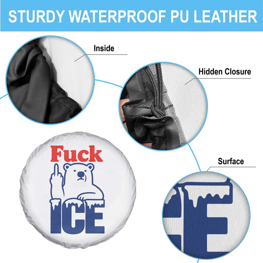 Fck Ice Spare Tire Cover Get The Fck Out Of Minneapolis Polar Bear