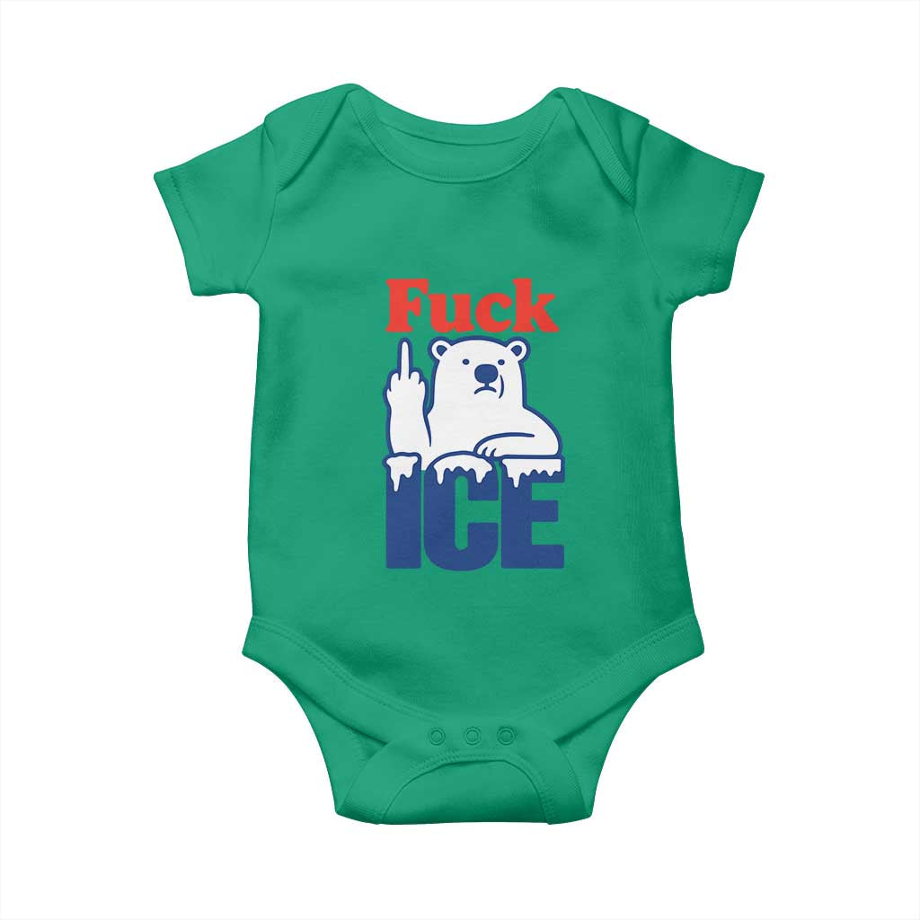 Fck Ice Baby Onesie Get The Fck Out Of Minneapolis Polar Bear