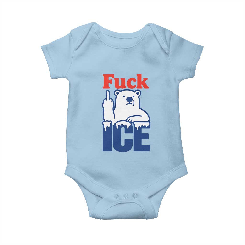 Fck Ice Baby Onesie Get The Fck Out Of Minneapolis Polar Bear