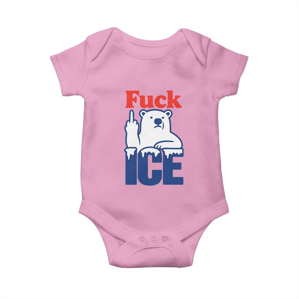 Fck Ice Baby Onesie Get The Fck Out Of Minneapolis Polar Bear