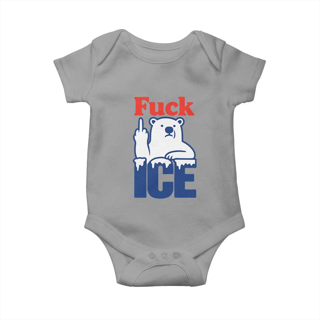Fck Ice Baby Onesie Get The Fck Out Of Minneapolis Polar Bear
