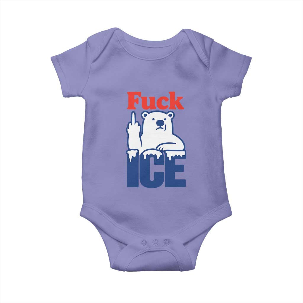 Fck Ice Baby Onesie Get The Fck Out Of Minneapolis Polar Bear