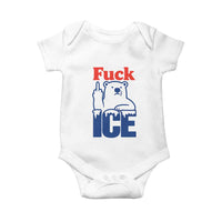 Fck Ice Baby Onesie Get The Fck Out Of Minneapolis Polar Bear