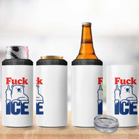 Fck Ice 4 in 1 Can Cooler Tumbler Get The Fck Out Of Minneapolis Polar Bear