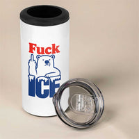 Fck Ice 4 in 1 Can Cooler Tumbler Get The Fck Out Of Minneapolis Polar Bear