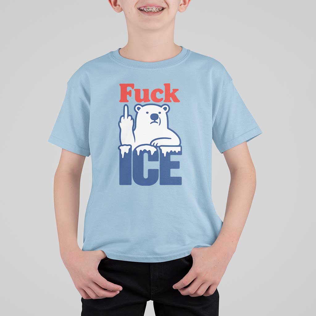 Fck Ice T Shirt For Kid Get The Fck Out Of Minneapolis Polar Bear