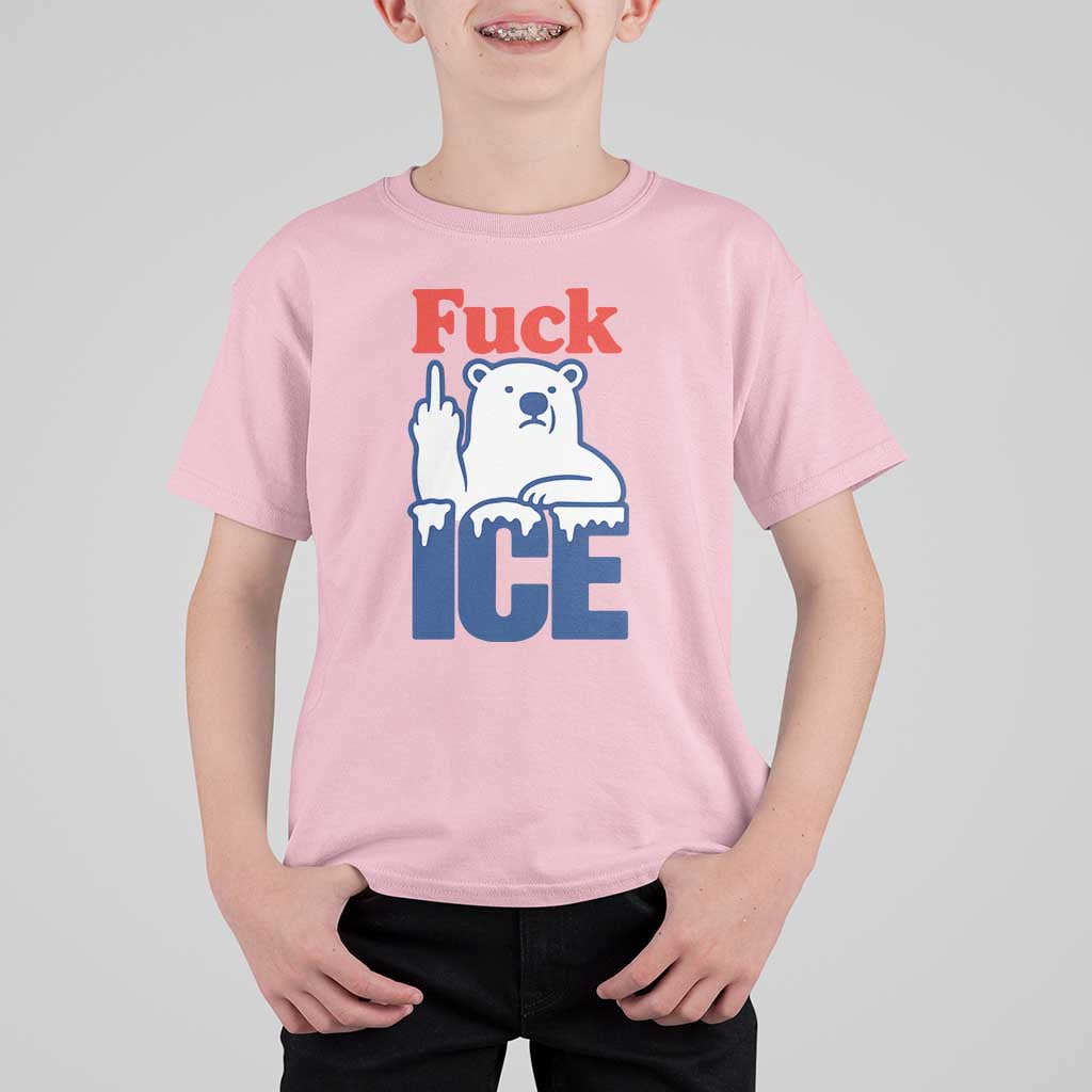 Fck Ice T Shirt For Kid Get The Fck Out Of Minneapolis Polar Bear