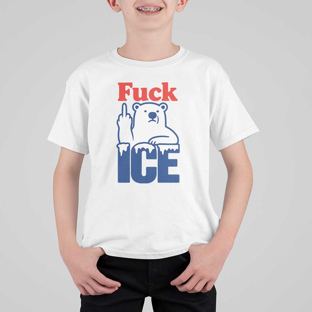 Fck Ice T Shirt For Kid Get The Fck Out Of Minneapolis Polar Bear