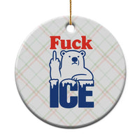 Fck Ice Ceramic Ornament Get The Fck Out Of Minneapolis Polar Bear