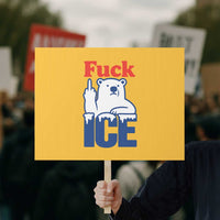 Fck Ice Protest Sign Get The Fck Out Of Minneapolis Polar Bear