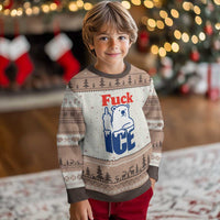 Fck Ice Ugly Christmas Sweater Get The Fck Out Of Minneapolis Polar Bear