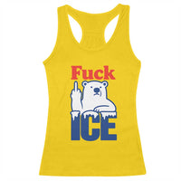 Fck Ice Racerback Tank Top Get The Fck Out Of Minneapolis Polar Bear