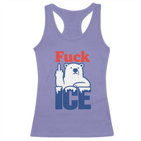 Fck Ice Racerback Tank Top Get The Fck Out Of Minneapolis Polar Bear