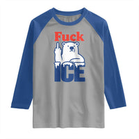 Fck Ice Raglan Shirt Get The Fck Out Of Minneapolis Polar Bear