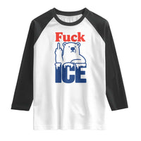Fck Ice Raglan Shirt Get The Fck Out Of Minneapolis Polar Bear