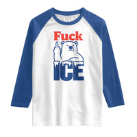 Fck Ice Raglan Shirt Get The Fck Out Of Minneapolis Polar Bear