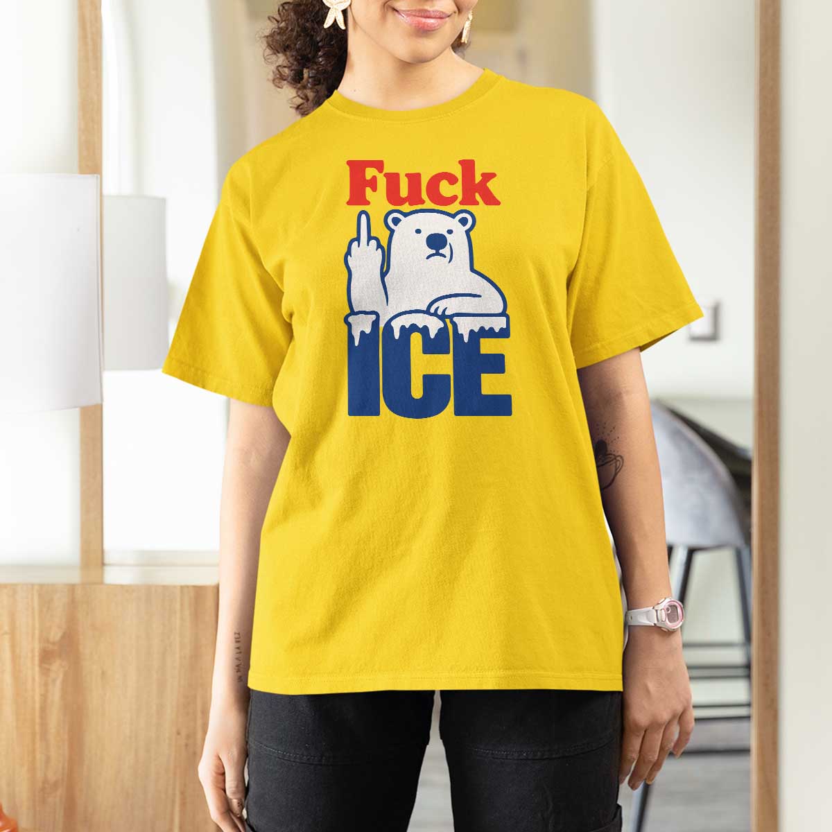 Fck Ice T Shirt For Women Get The Fck Out Of Minneapolis Polar Bear