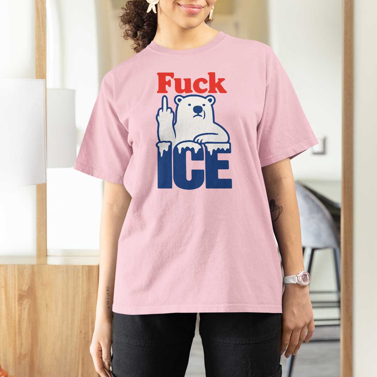 Fck Ice T Shirt For Women Get The Fck Out Of Minneapolis Polar Bear