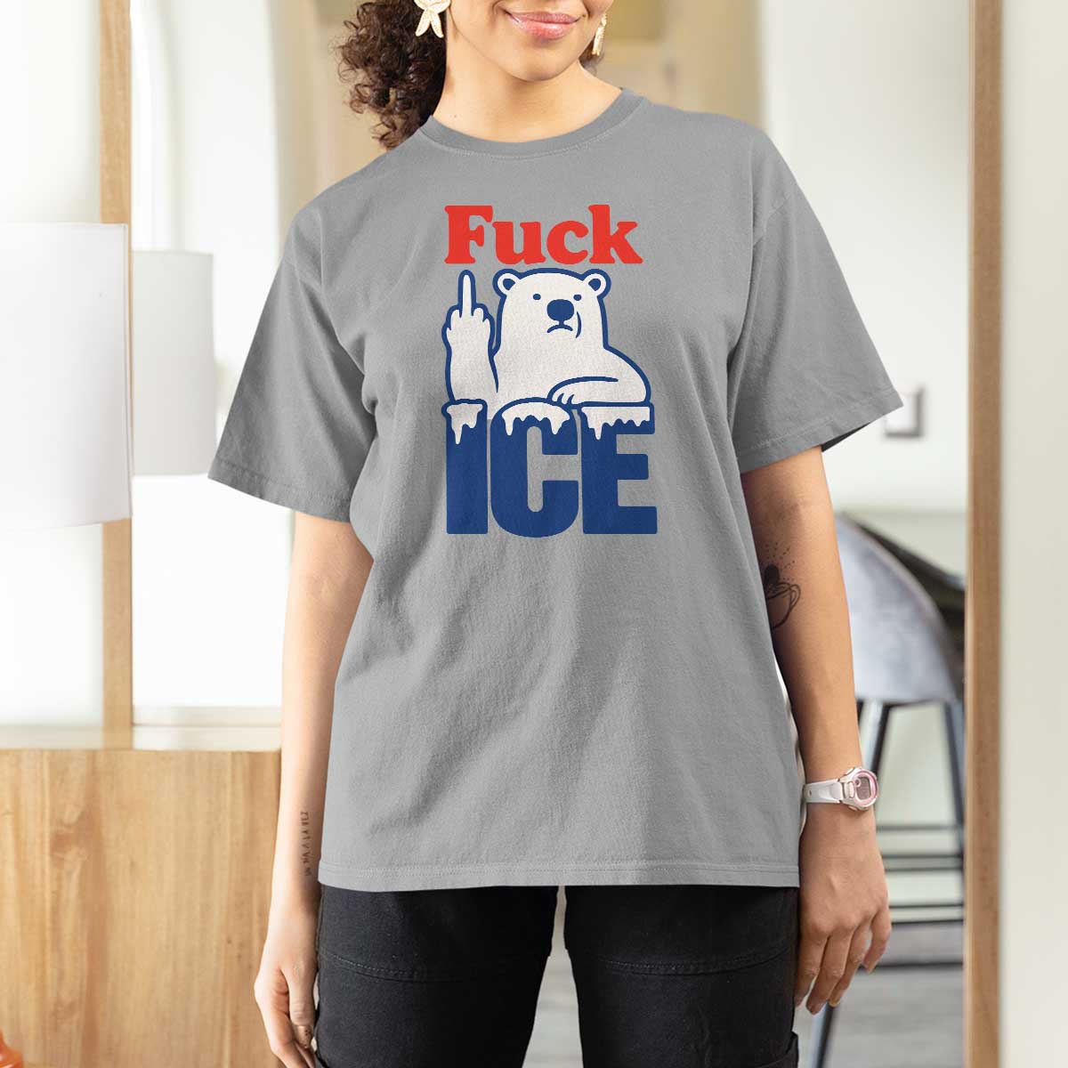 Fck Ice T Shirt For Women Get The Fck Out Of Minneapolis Polar Bear