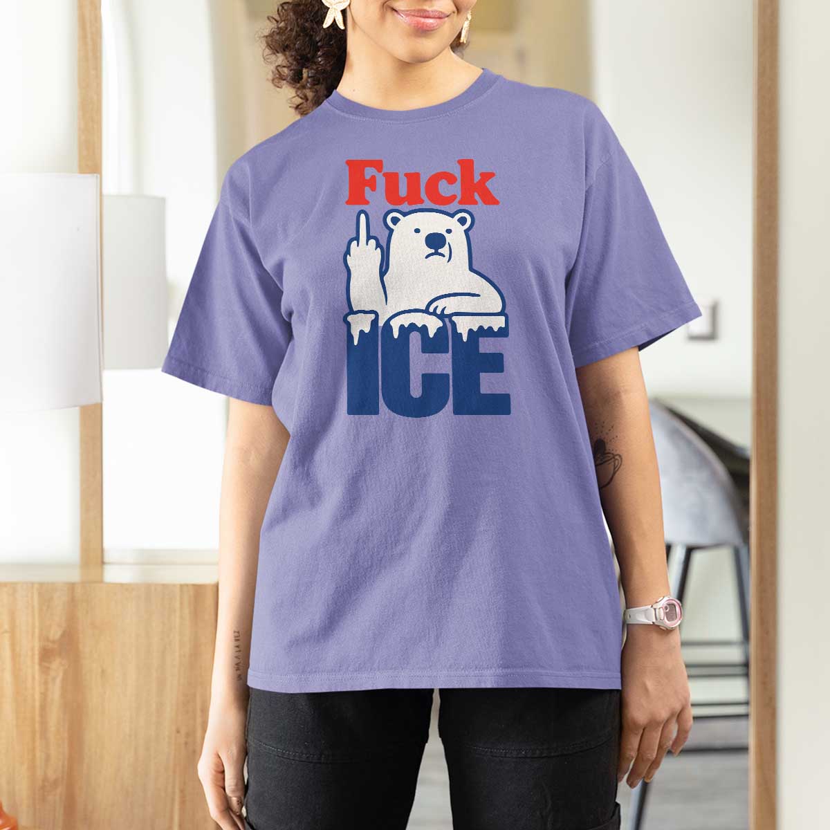 Fck Ice T Shirt For Women Get The Fck Out Of Minneapolis Polar Bear