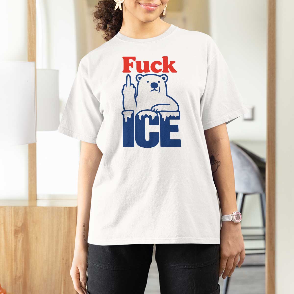 Fck Ice T Shirt For Women Get The Fck Out Of Minneapolis Polar Bear