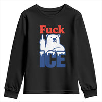 Fck Ice Youth Sweatshirt Get The Fck Out Of Minneapolis Polar Bear