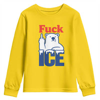 Fck Ice Youth Sweatshirt Get The Fck Out Of Minneapolis Polar Bear