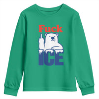 Fck Ice Youth Sweatshirt Get The Fck Out Of Minneapolis Polar Bear