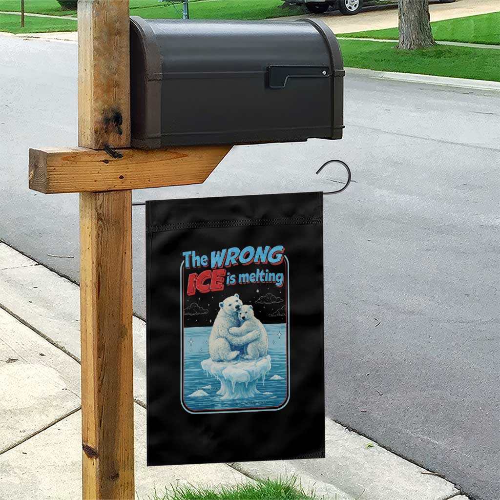 Fck Ice Garden Flag The Wrong Ice Is Melting Polar Bear Social Justice