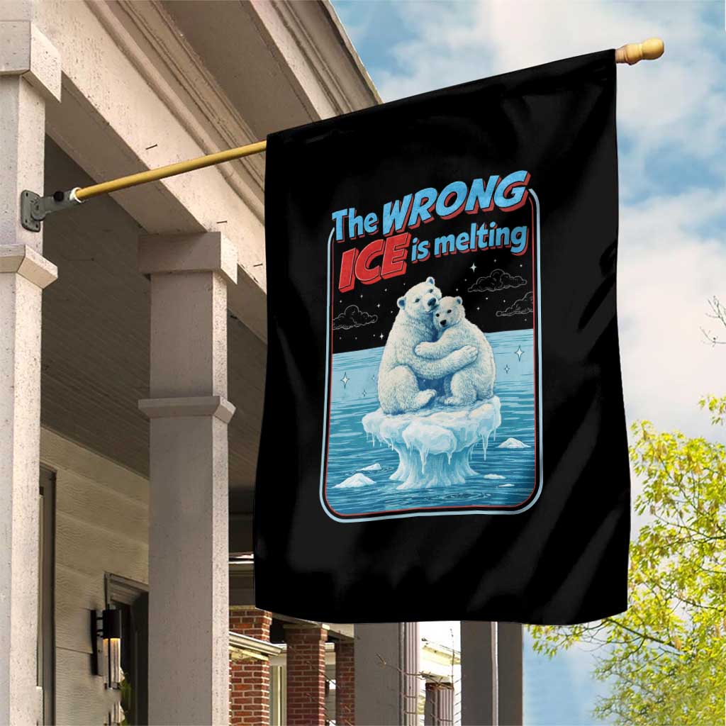 Fck Ice Garden Flag The Wrong Ice Is Melting Polar Bear Social Justice