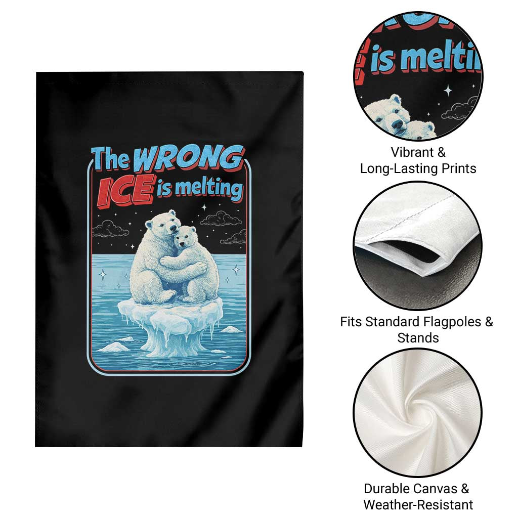 Fck Ice Garden Flag The Wrong Ice Is Melting Polar Bear Social Justice