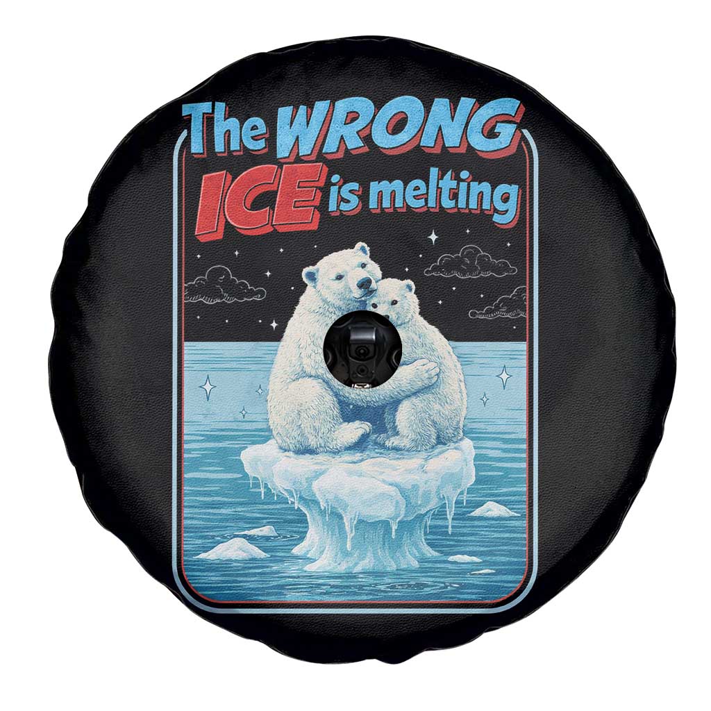 Fck Ice Spare Tire Cover The Wrong Ice Is Melting Polar Bear Social Justice